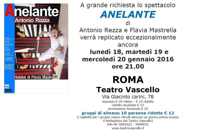 ANELANTE   Teatro Vascello Roma