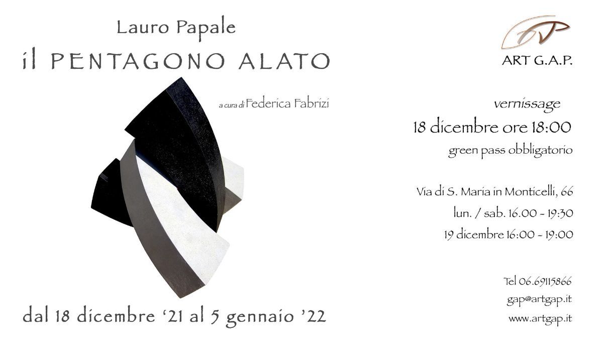 Il PENTAGONO ALATO Mostra personale di Lauro Papale