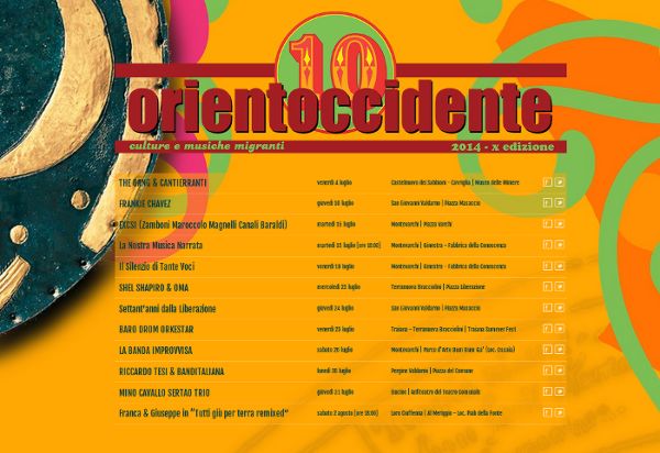 ORIENTE OCCIDENTE 2014
