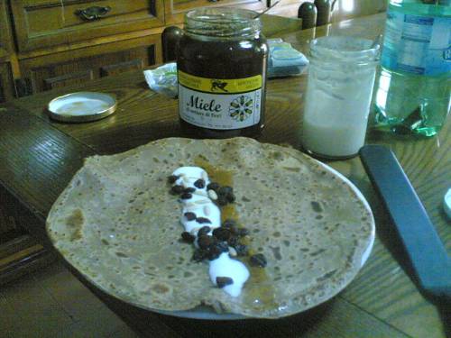 Neccio  crepes con farina di castagne